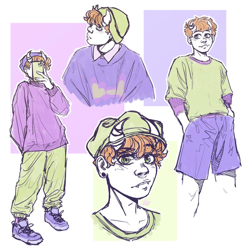 Original Character outfit doodles
